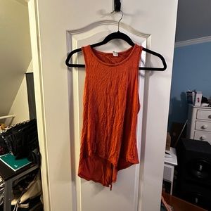 90 degree burnt orange work out top